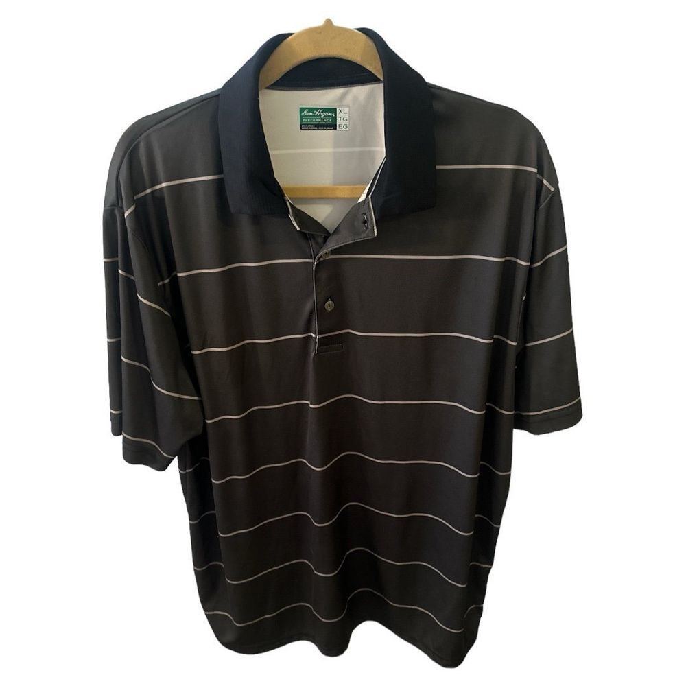 Ben Hogan Performance Polo Shirt‎ Striped Golf Athletic XL